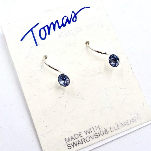 TOMAS Sterling Silver Earrings Swarovski Crystal 2 for 1 NWT - Picture 8 of 10